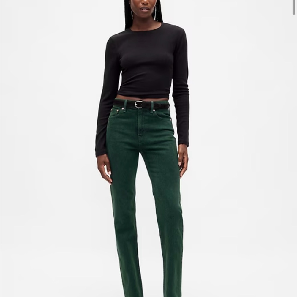 Women's High Rise Corduroy Vintage Slim Pants with Washwell